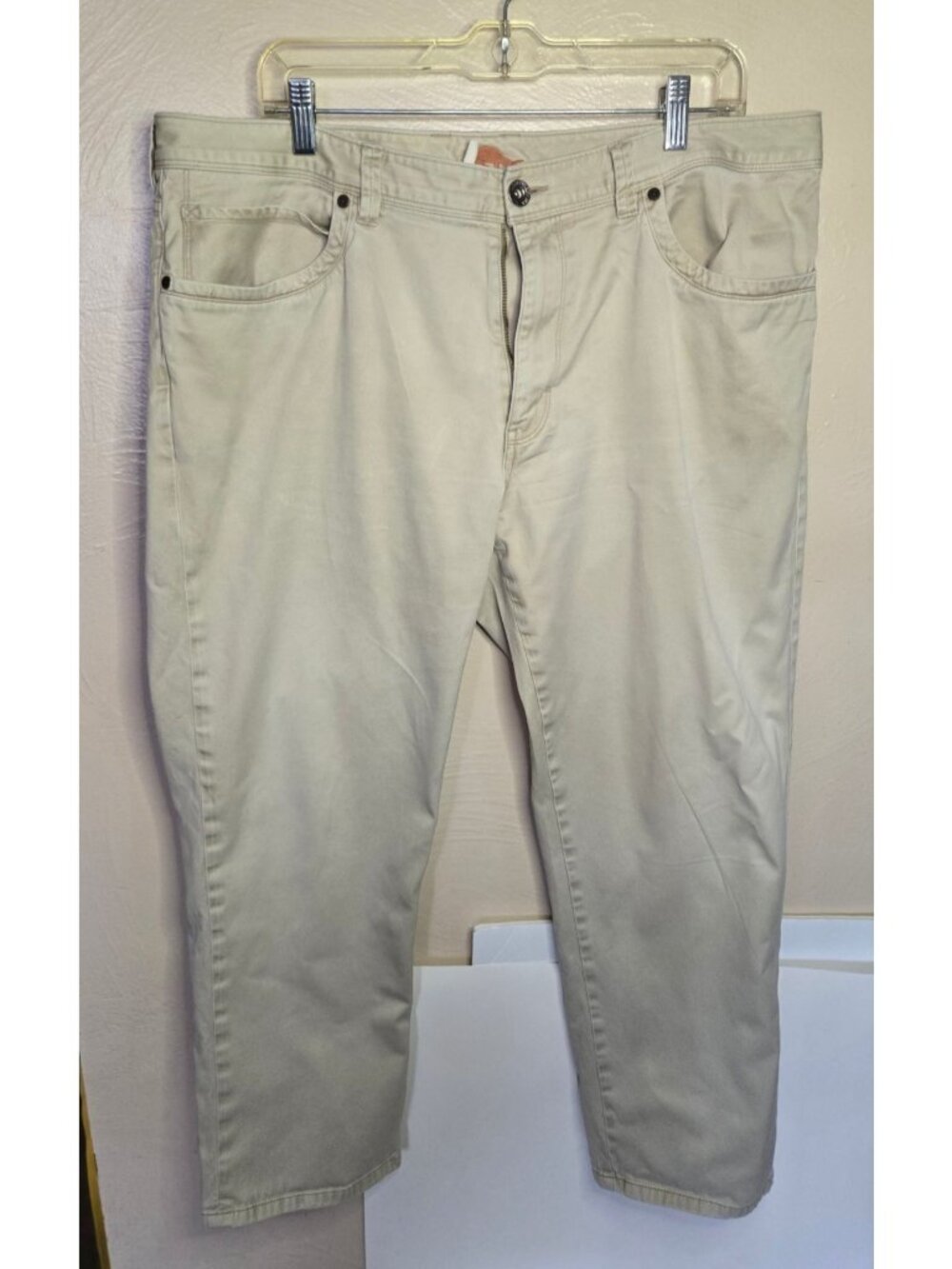 Tommy Bahama Men's Boracay 5 Pocket Khaki Twill Big and Tall Pants Size 40X28